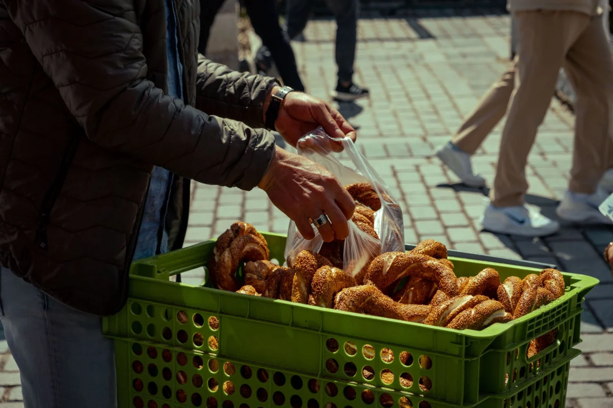 Çay Simit Standı hizmetinin verildiği bir etkinlikten kare