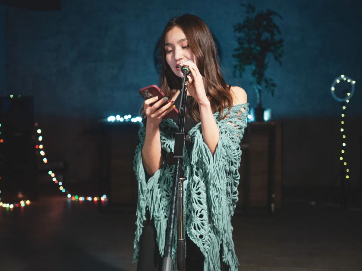 Karaoke Sunuculuğu hizmetinin verildiği bir etkinlikten kare