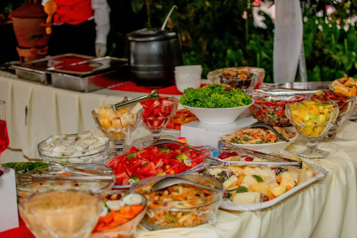 Meyve Salatası Standı hizmetinin kullanıldığı organizasyon ortamı