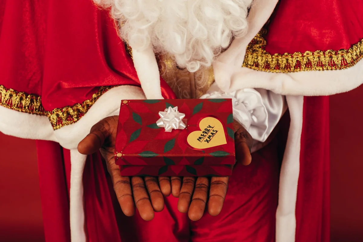 Noel Baba Servisi hizmetinin verildiği bir etkinlikten kare