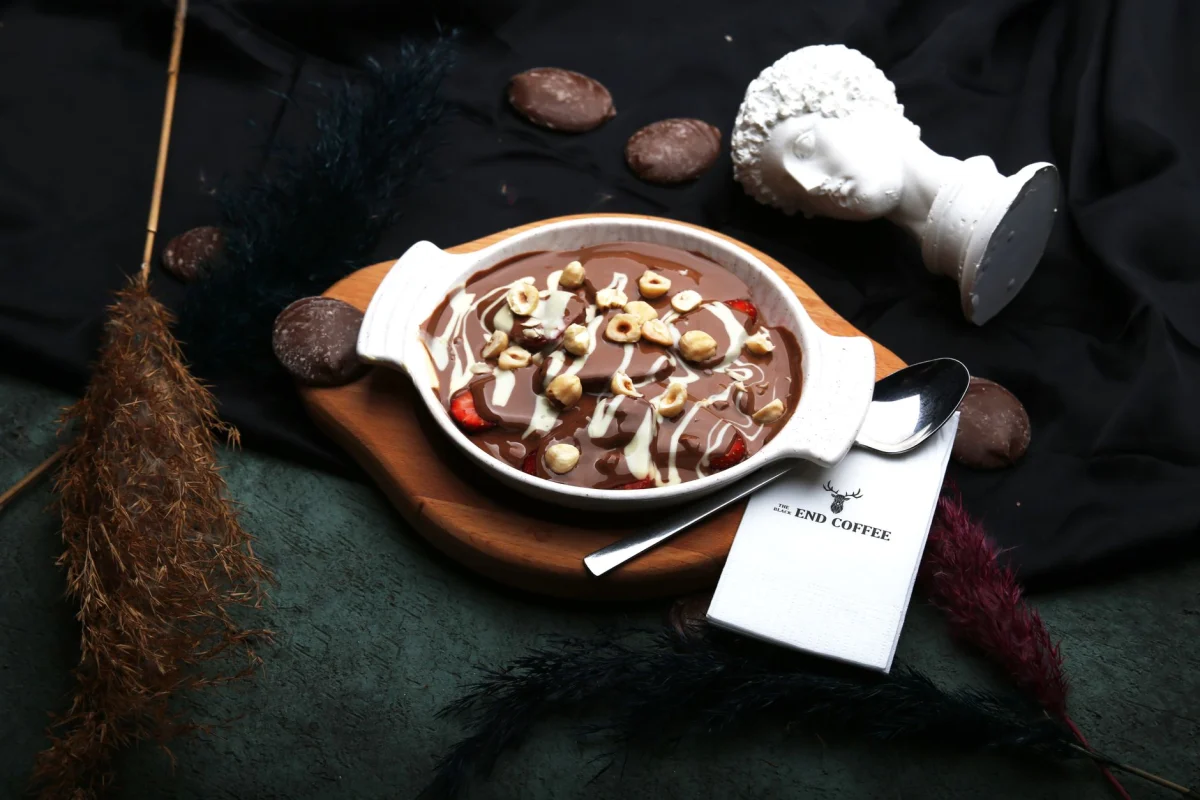 Profiterol Standı hizmetinin verildiği bir etkinlikten kare